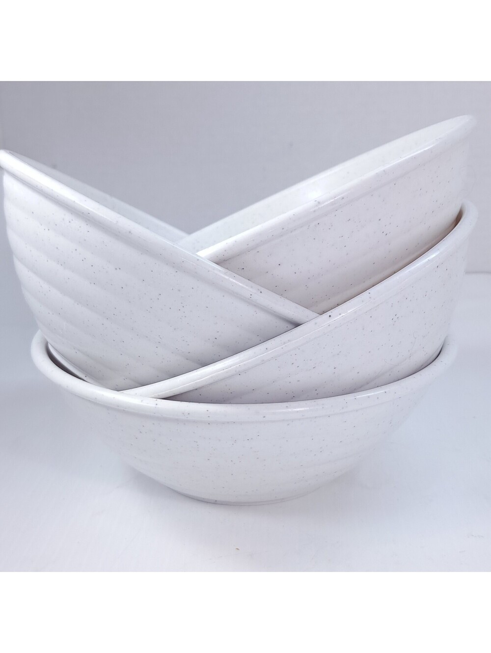Nordic Ware Everyday Bowl SET 4 bowls Speckled Gray plastic Soup Cereal Salad
